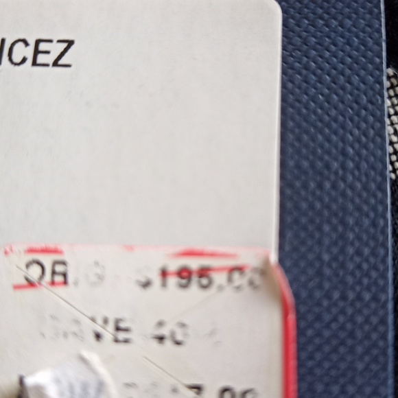 NWT New Armani Jeans $195 Navy White Linen-look Polka Dot button up shirt XS (4) - Picture 5 of 11